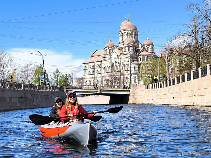На байдарках по Карповке, СПб